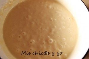 Mezcla ingredientes bizcocho