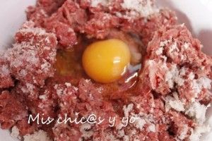 Carne picada hamburguesa