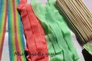 Ingredientes rosas chuche