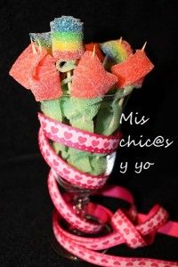 Rosas de gominola