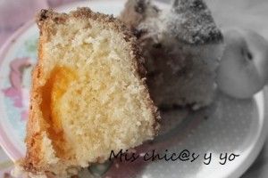 Poción pastel de albaricoque natural
