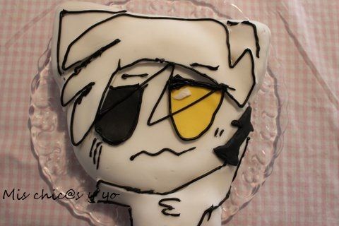 Pastel fondant  estilo Manga