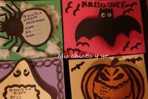 Invitaciones infantiles Halloween