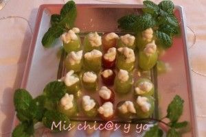 Gorgonzola y uvas