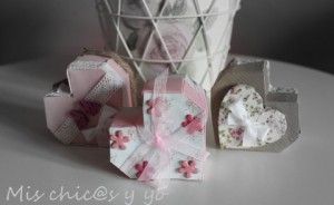 Cajas de corazón de cartulina