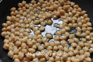 Receta con garbanzos