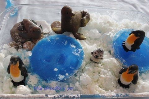 Recreando la vida de los pingüinos de la Antártida con hielo