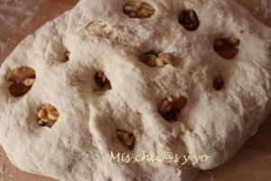 masa casera pan nueces