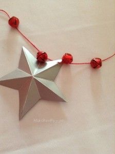 Decoración: estrella de papel para Navidad