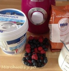 Smoothie de frutas del bosque