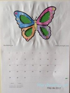 calendario infantil 2017