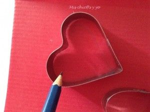 Manualidad con corazones