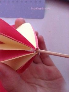Pinchos de fruta con corazón