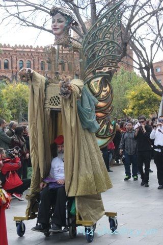 Gigantes, desfile en Barcelona