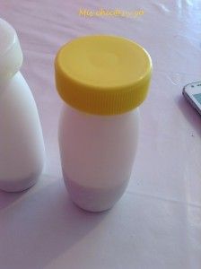 Maracas con botes de yogur