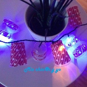 Guirnalda con vasos de papel