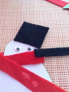 Imán de muñeco de nieve