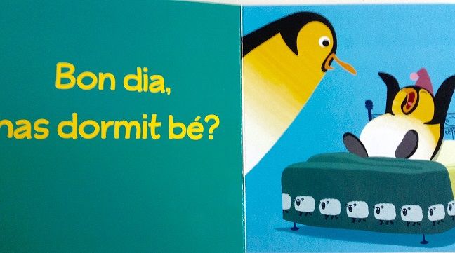 Vull això! Diu el pingüí