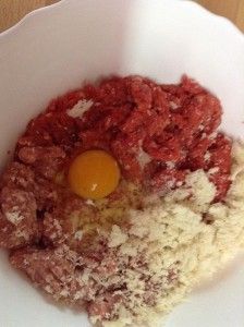 Ingredientes para pilota de escudella