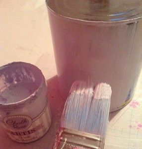 Manualidad con chalk paint