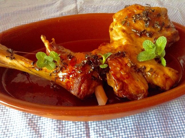 Receta de cordero a la menta