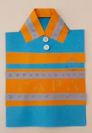  felicitación tarjeta en forma de polo de camisa