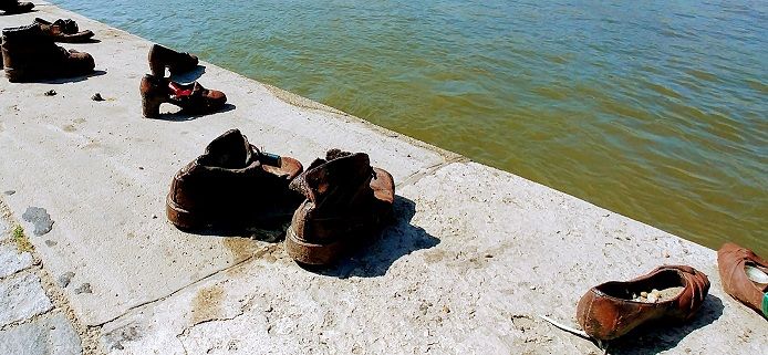 Zapatos judíos, Danubio, Budapest