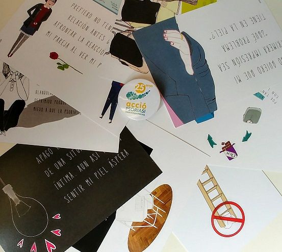 Tarjetas Aclara la psoriasis