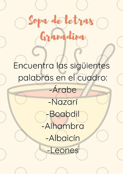 Pasatiempos Granada, cuaderno viajero