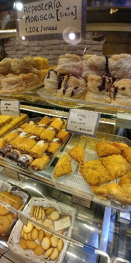 Granada con niños, dulces moriscos