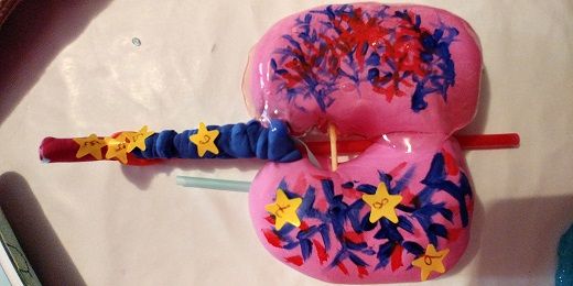 Pulmones y tráquea en plastilina