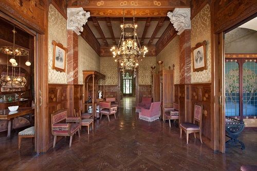 Casa Navas en Reus, salón para recibir visitas