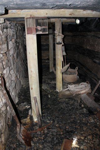 Interior de galería en el Museu de les Mines de Cercs