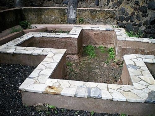 Impluvium en forma de cruz