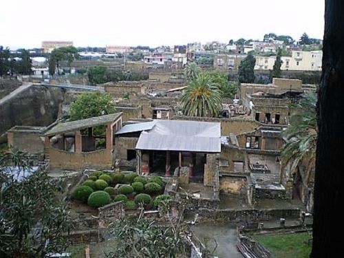 Antigua Herculano, vista desde arriba