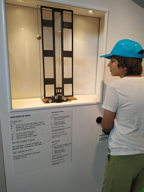 Interior del faro de Calella, Maresme 