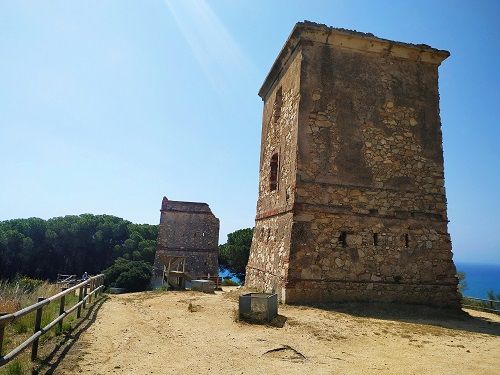 Vista de les Torretes de telegrafía óptica