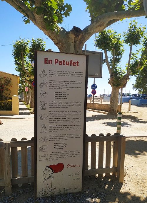  Panel en el que se explica el cuento del Patufet