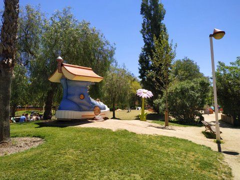 Esculturas gigantes del Parc Francesc Macià en Malgrat de Mar