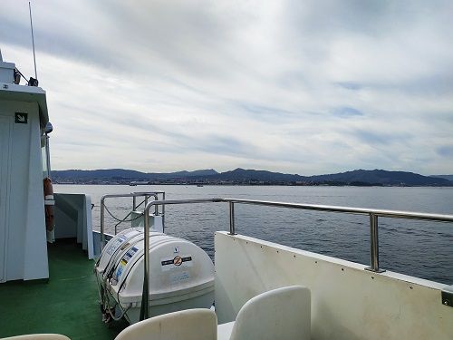Detalle del Barco de Vigo a Cangas do Morrazo