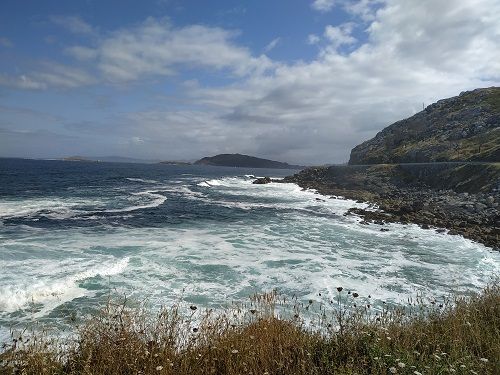 Vistas antes de entrar en Baiona