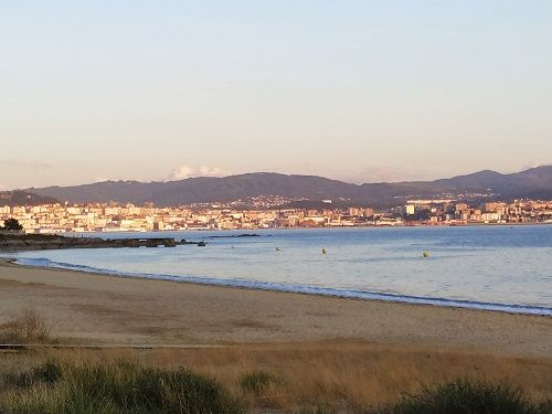 Vistas desde la playa de Cangas do Morrazo