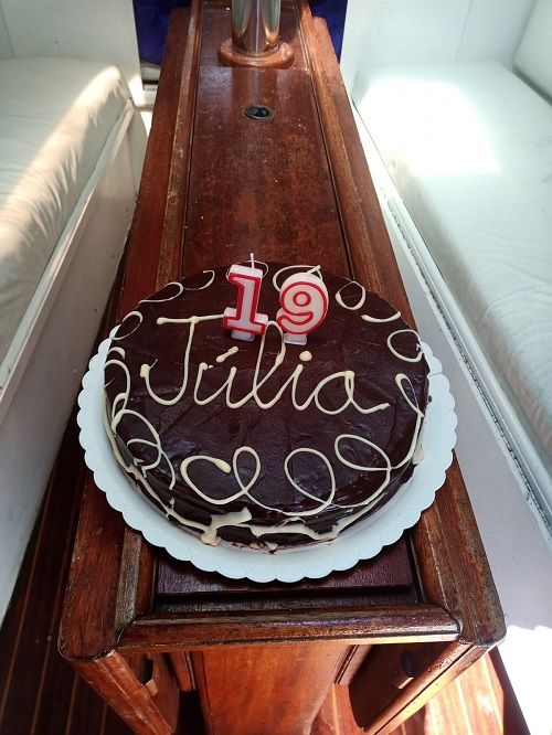 Tarta de cumpleaños elaborada por Merchi Rodal