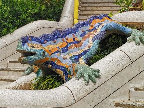 Sargantana, Parc Güell