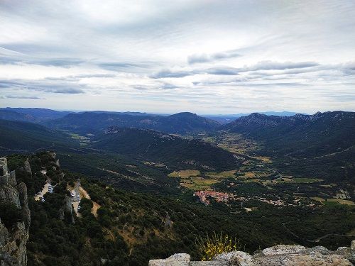 Vistas, Pirineos, Peyrepertuse