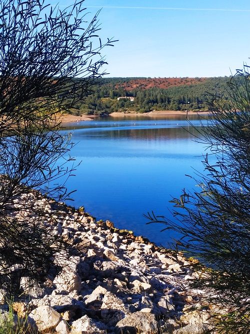 Vistas naturales, embalse de Úzquiza