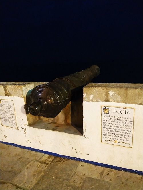 Réplica de cañón, Sitges