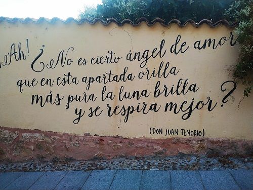 Fragmento de Don Juan Tenorio en la pared