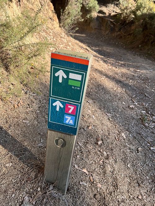 Panel indicador de la ruta inclusiva Dosrius