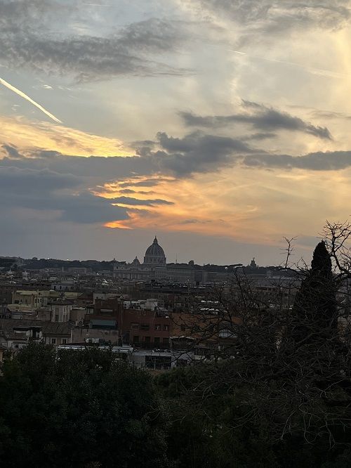 Vistas panorámicas desde la terraza de Pincio en Roma